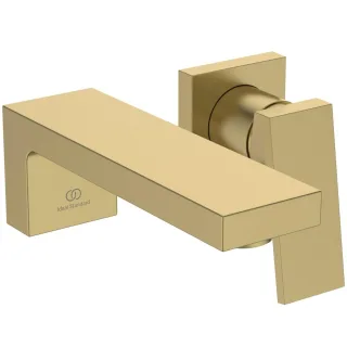 Ideal Standard Wand-Waschtischarmatur Extra Ausladung 160mm Brushed Gold, BD509A2 BD509A2