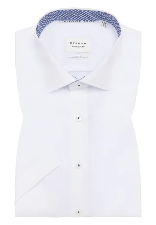 ETERNA - Original Shirt Popeline Kurzarm weiß - Gr. - 40
