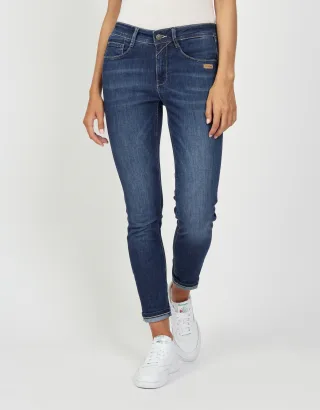 GANG Damen Essentials 94AMELIE - relaxed fit Jeans no square mid wash