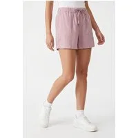ONLY Shorts ONLGOA MW LIN BL PULL-UP SHORTS CC PNT mit Leinen