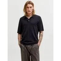 Jack & Jones Polokragenpullover JPRBLAWILLIAM STRUCTURE KNIT POLO SS SN Viskosemischung, regular fit