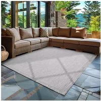 Carpettex Outdoorteppich Unicolor, Rechteck, Höhe: 3 mm, Teppich Wetterfest Waschbar Balkon, Garten, Terrasse und Küchenteppich