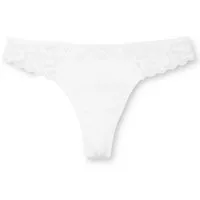CALIDA String Natural Comfort Lace Damen (1-St) niedrig geschnitten, aus hochwertiger Baumwolle, mit Spitzendetails