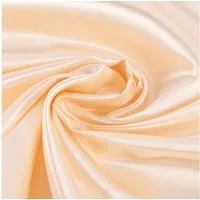 SCHÖNER LEBEN. Stoff Kreativstoff Meterware Satinstoff einfarbig beige 145cm, pflegeleicht