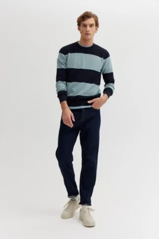 BASEFIELD - Rundhals Pullover arctic grey - Gr. - S