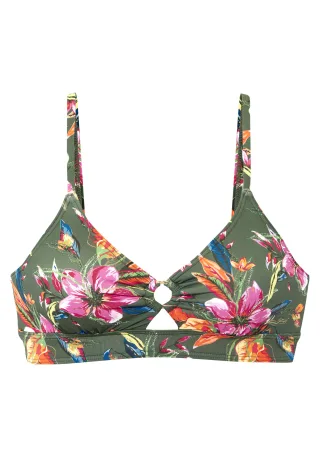 LASCANA - LASCANA Bralette-Top olive print - Gr. - 34A