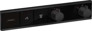 Hansgrohe Thermostat Unterputz RainSelect Fertigset 2 Verbraucher mattschwarz, 15380670 15380670
