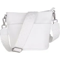 MIRROSI Umhängetasche Damen, Crossbody Bag, Echtleder Made in Italy (1 Tasche 2 Gurte oder Basic Version 1 Tasche 1 Gurt), 24x18x12cm (BXHXT)