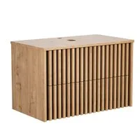 UEV Unterschrank Waschbeckenunterschrank Hängeschrank Badezimmerschrank Wandschrank (Badmöbel, Badezimmmer Schrank) Soft-close Schubladen,Waschbeckenunterschrank mit 2 Schubladen