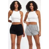 COMEOR Sporthose Kurze Hose Damen Sportshorts Laufshorts Sommer Hosen Trainingshose (2-tlg)