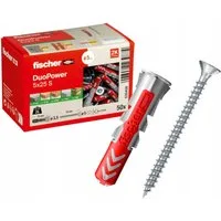 fischer Schrauben- und Dübel-Set DUOPOWER Universaldübel Allzweckdübel mit Schraube