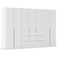 OTTO home Drehtürenschrank Kleiderschrank Schrank Garderobe AGORDO mit Dekor- oder Hochglanzfront (in zwei Griff-Farben, Breite 315 cm) mit Außenschubkästen, Serie in 7 Breiten und 2 Höhen MADE IN GERMANY