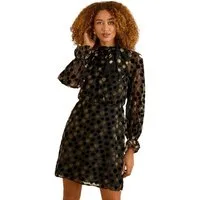 Love & Roses Minikleid Love & Roses Minikleid mit Schluppe, Regular (1-tlg)