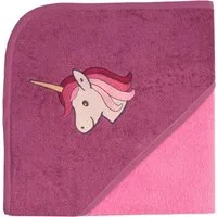 Wörner Kapuzenhandtuch Einhorn, Frottee (1-St), mit Kapuze, maschinenwaschbar, trocknergeeignet