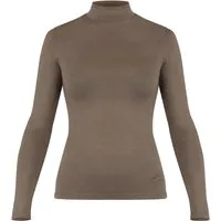 normani Langarmshirt Damen Merino Longsleeve mit Stehkragen Romsey Ski-Unterwäsche Rundhals Merino Pullover Unterhemd - 100 % Merinowolle