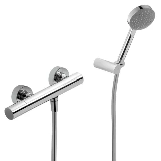 Tres Einhebel Brausemischer Anti Kalk Handbrause Einstellbarer Brausehalter , 06116701 06116701
