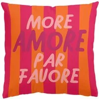 Bilderdepot24 Dekokissen draußen Kissenhülle/ Garten/ Outdoorkissen pink Sprüche Pop Art, Bezug mit / ohne Füllung Zierkissen Outdoor Sofa Bett