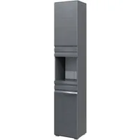 Vicco Hochschrank Fredd, Anthrazit Hochglanz, 36 x 190.5 cm (1-St)