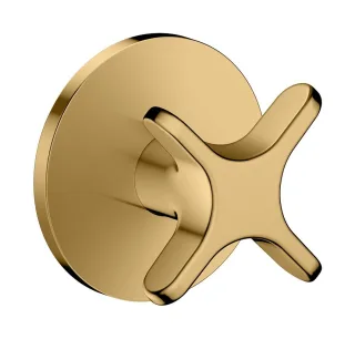 Hansgrohe Absperrventil Unterputz AXOR One mit Kreuzgriff polished gold optic , 48771990 48771990
