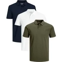 Jack & Jones Poloshirt (Spar-Set, 3er-Pack) mit besticktem Logo