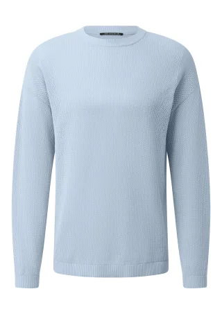 qs - Strickpullover blau - Gr. - M