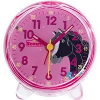 Scout Quarzwecker Pferdewecker, Favorit, 280001050 Kinderwecker, Geschenkidee, Kinderzimmer, Mädchen, Schulanfang, Pferd