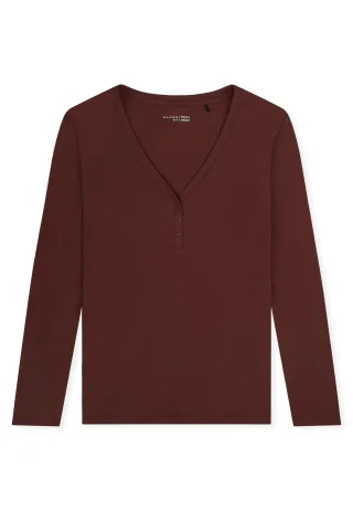 SCHIESSER - Shirt langarm Knopfleiste - Gr. - 38