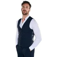 emilio adani Anzugweste Herren Anzug-Weste slim fit, Indigoblau