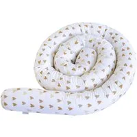 Loolay Nestchenschlange Herz BEIGE BRAUN Baumwolle Multifunktion Bettschlange Stoffschlange, (Bettumrandung Krabbeldecke Babybett Umrandung Schlange Bett Kopfschutz, Zierkissen Bettrolle Dekokissen Zugluftstopper - Super GESCHENK), LOOLAY® - 100% Eur