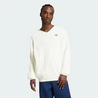 adidas Originals Sweatshirt PULLOVER, GESTRICKT, V-AUSSCHNITT, ZOPFMUSTER (1-tlg)