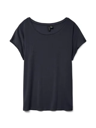VERO MODA - VMAVA PLAIN SS TOP JRS NOOS Night Sky - Gr. - M