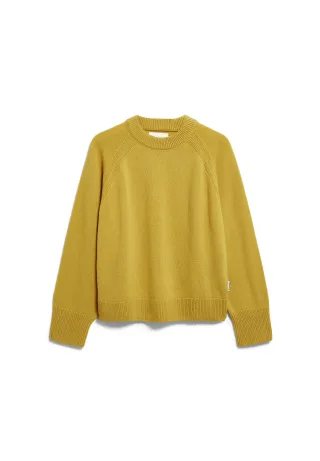 Armedangels - WOOL KNIT SWEATER mosslace - Gr. - XL
