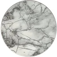 OTTO home Teppich Juliet, rund, Höhe: 12 mm, modernes Marmor-Design, Kurzflor, pflegeleicht, weich