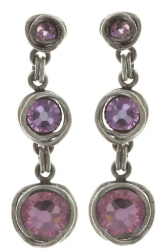 konplott - Ohrstecker - Sparkle Twist violet