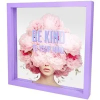 Giftcompany Wanddekoobjekt Glasbild Love Frames Be Kind to your Mind