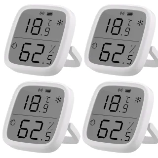 4Pcs SONOFF SNZB-02D LCD Smart Temperature Humidity Sensor APP Real-time Monitoring Work with ZB Bridge-P/ ZB Dongle/ NS