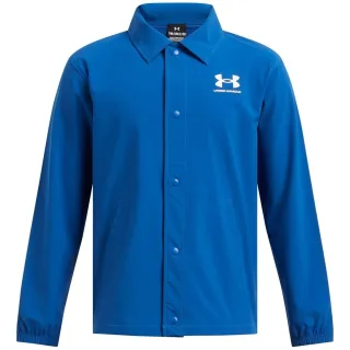 Under Armour - Trainerjacke für Jungen, Front Knopfleiste, gewebter Stoff (Blau)