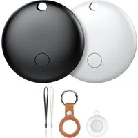 Forrlite Air Tag -4 Pack,Bluetooth-Tracker Kinder kompatibel mit Apple Wo ist?  Bluetooth-Tracker (Nur für iOS,Austauschbare Batterie,Wasserabweisend,Tracker für Katze)