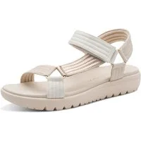 MARCO TOZZI Riemchensandale Plateau, Sandalette in veganer Verarbeitung