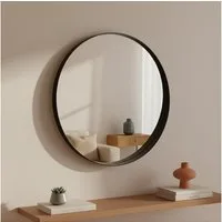 EDAXO Wandspiegel Runder Wandspiegel SVEA, Ø 50 cm, Splitterschutzfolie