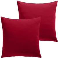 REDBEST Kissenbezug Kuschelkissenbezug "San Francisco" 2er-Pack, Single-Jersey Uni