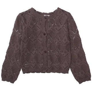BASEFIELD - Md.-Strickjacke aubergine - Gr. - 122