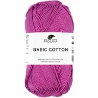 Pro Lana Pro Lana BASIC COTTON Baumwollgarn 50 g Häkelwolle, 125 m (Perfektes Baumwoll-Garn für leichte Pullover, Mützen und Accessoires), 50 g