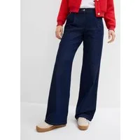 bonprix Weite Jeans lockerer Schnitt, mittlerer Bund, weite Passform