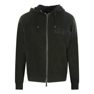 Dsquared2 - Kapuzenpullover Mit Army-logo In Militärgrün