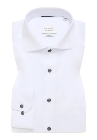 ETERNA - Cover Shirt Twill Langarm weiß - Gr. - 42/Langarm - 65cm
