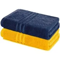 Lavea Badetuch Elena 2er Set Badetücher 100x150 cm, Duschtuch, 500 g/m² Frottier, weich & saugstark, pflegeleicht