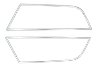 Chrom Edelstahl Rahmen Umrandung Nebelscheinwerfer für Skoda Octavia 5E 2013-17