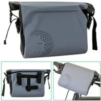 Diedrich Filmer GmbH Fahrradtasche Lenker-Tasche Trekking 5L Fahrrad-Tasche Grau (1x Lenkertasche Trekking), Lenkertasche Bike Case Bikepacking Bag wasserabweisend auch für E-Bike