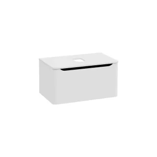 VitrA New Integra Round Waschtischunterschrank für Aufsatzwaschtisch mit 1 Vollauszug 80 Matt,70047 70047